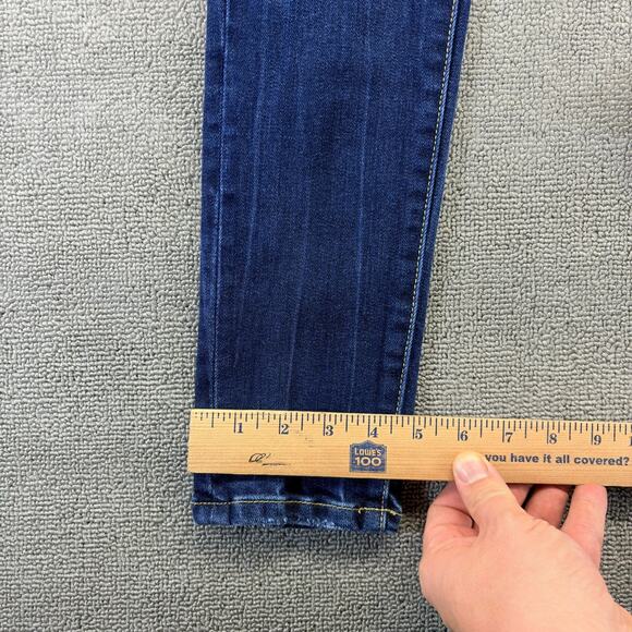 BKE Jeans Women 25x 31.5 Blue Denim Payton Mid-Rise Skinny Universal Fit Stretch - Picture 9 of 11